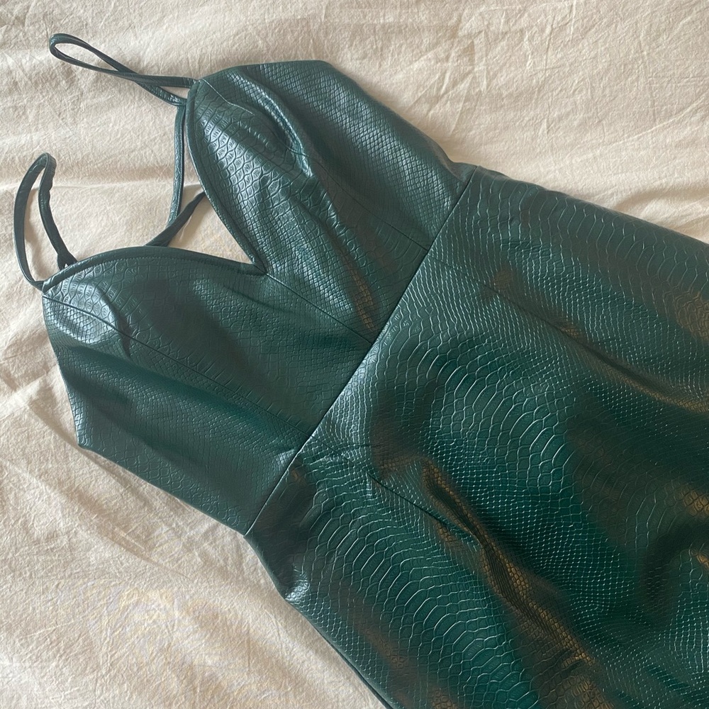 Lulus Vegan Snake Dress